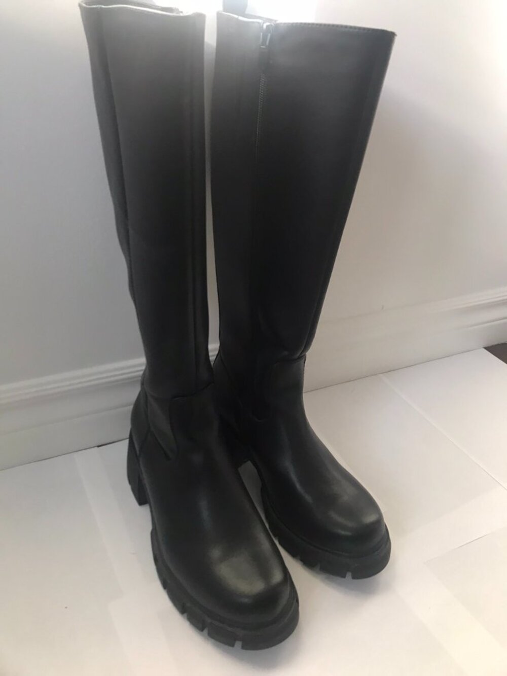 Yellow High Boots